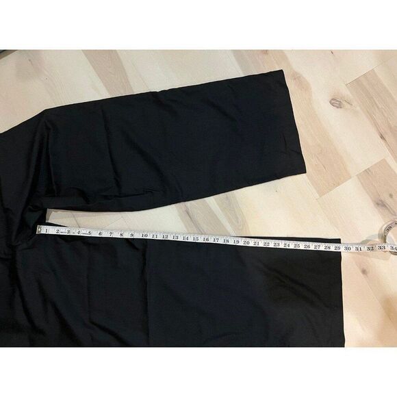 Commense NWT Black Minimalist Office Fall Chic Middle Waist Pleated Tapered Pant - Picture 10 of 12